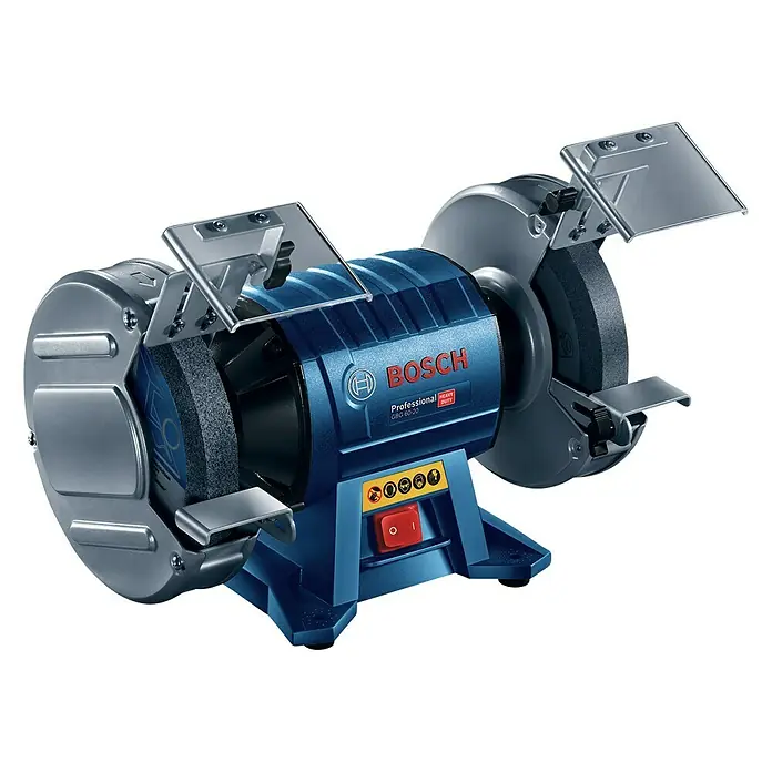 Bosch Professional Elektro-Doppelschleifer GBG 60-20 - 600 W, 3.600 U/min - Bosch Professional GBG 60-20 Tischschleifer. Robustes und leistungsstarkes Gerät zum Schärfen und Schleifen in Werkstätten.