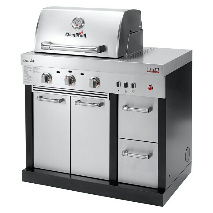 Char-Broil Grillküchen-Modul Ultimate 3200Anzahl Brenner: 3, Hauptgrillfläche: 61 x 43 cm, 6,6 kW Diagonal View