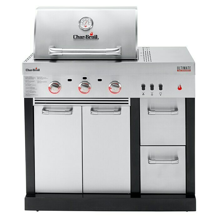 Char-Broil Grillküchen-Modul Ultimate 3200Anzahl Brenner: 3, Hauptgrillfläche: 61 x 43 cm, 6,6 kW Front View