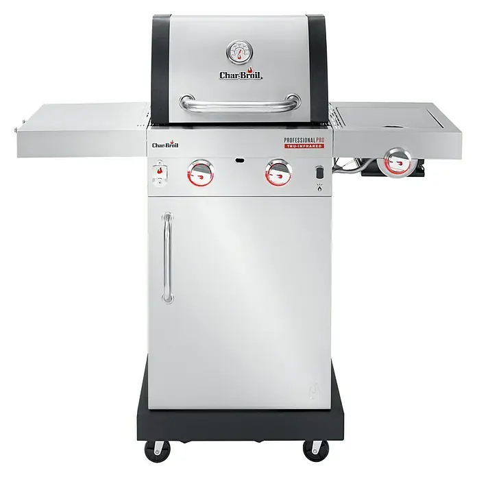 Char-Broil Gasgrill Professional Pro S2 - Anzahl Brenner: 2 - Abbildung eines Char-Broil Professional PRO Gasgrills mit zwei Brennern, ideal zum Grillen im Freien.