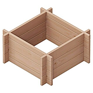 Hochbeet Multibox (L x B x H: 59 x 59 x 29,5 cm, Holz, Braun)