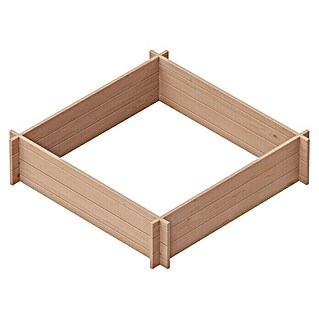 Upyard Hochbeet Multibox (L x B x H: 119 x 119 x 29,5 cm, Holz, Braun)