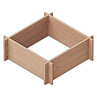 Upyard Hochbeet Multibox (L x B x H: 79 x 79 x 29,5 cm, Holz, Braun)