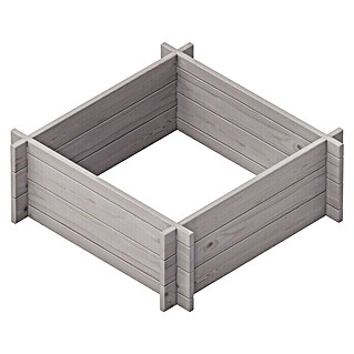 Upyard Hochbeet Multibox (L x B x H: 79 x 79 x 29,5 cm, Holz, Grau)