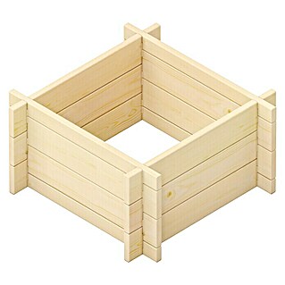 Upyard Hochbeet Multibox (L x B x H: 59 x 59 x 29,5 cm, Holz, Natur)