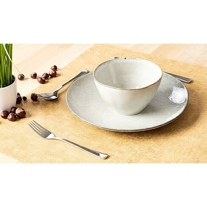 Tabo Assiette plate grise