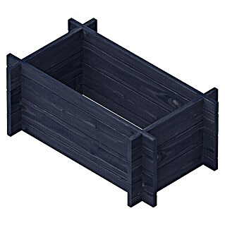 Upyard Hochbeet Multibox (L x B x H: 59 x 29,5 x 29,5 cm, Holz, Schwarz)