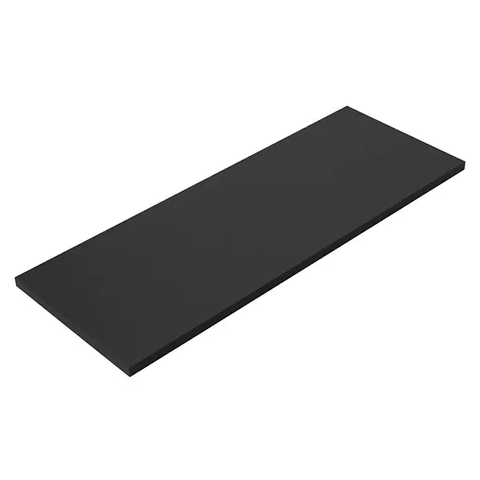 Dolle Wandboard Lite - L x B x S: 80 x 30 x 1,9 cm, Farbe: Anthrazit - Graue Regalplatte vor einem schwarzen Hintergrund, ideal für moderne Innenräume. Das schlichte Design bietet vielseitige Einsatzmöglichkeiten.
