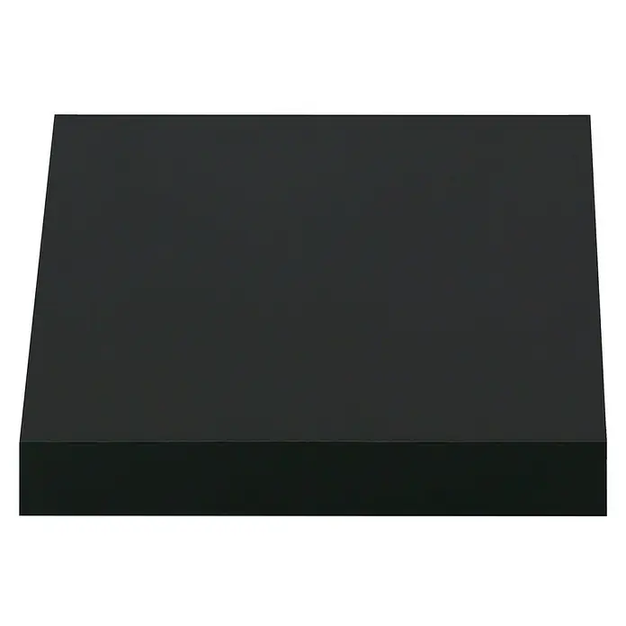 Regalux Estante flotante - L x An x Al: 23,5 x 24 x 3,8 cm, Negro, Carga soportada: 5 kg - Caja negra con una superficie lisa, ideal para presentaciones o almacenamiento. El color oscuro y simple añade un toque elegante.