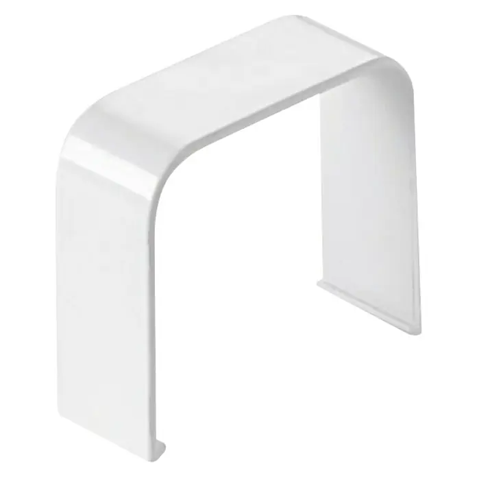 ZimaKlima Pieza de unión canal Rigel - Blanco, An x Al: 60 x 80 mm, Plástico - Cubretubos de radiador de plástico blanco, en forma de U con bordes redondeados, para ocultar tuberías de calefacción.