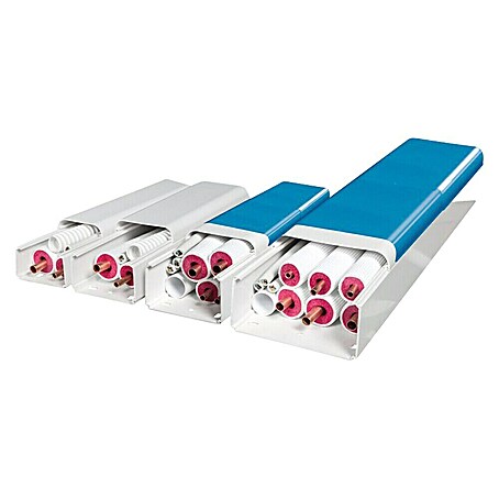ZimaKlima Canaleta para cables Rigel (2 m x 65 mm x 50 mm, Plástico, Blanco)