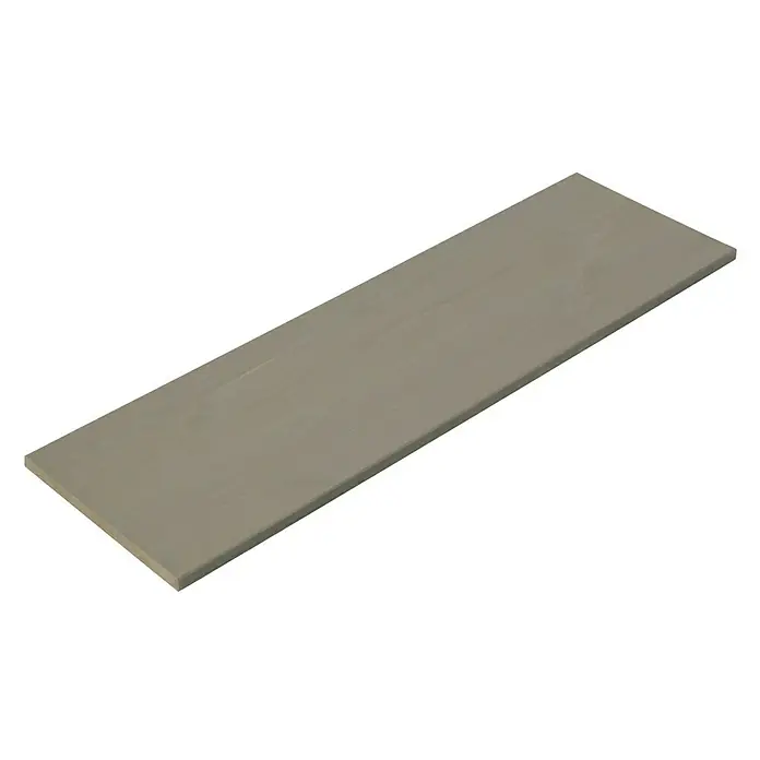 Dolle Wandboard Lite Vintage - L x B x S: 80 x 25 x 1,8 cm, Kiefer Grau - Graue Holzplatte, ideal für Möbelbau oder Heimwerkerprojekte. Die glatte Oberfläche lädt zum Gestalten ein.