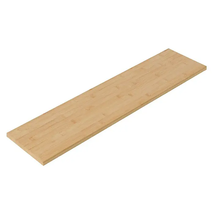 Dolle Wandboard Lite Vintage - L x B x S: 80 x 20 x 1,8 cm, Braun - Holzbrett auf schwarzem Hintergrund. Ein rechteckiges, helles Holzbrett, ideal als Schneidebrett oder Servierplatte.