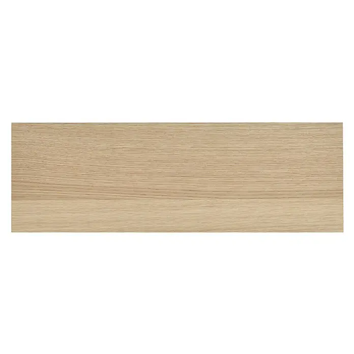 Dolle Wandboard Lite Vintage - L x B x S: 60 x 20 x 2 cm, Eiche - Nahaufnahme von hellem Eichenholz, das die feine Maserung und Textur des Naturprodukts hervorhebt. Ideal für Möbel oder Innenausbau.