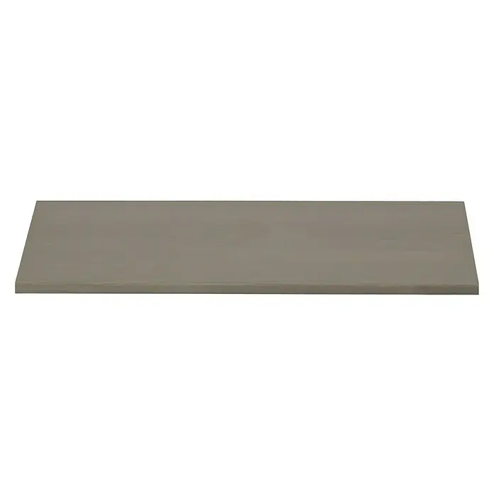Dolle Wandboard Lite Vintage - L x B x S: 60 x 20 x 1,8 cm, Kiefer Grau - Nahaufnahme einer eleganten, glatten Oberfläche mit subtilen Reflexionen, ideal als Hintergrund für Produktpräsentationen.