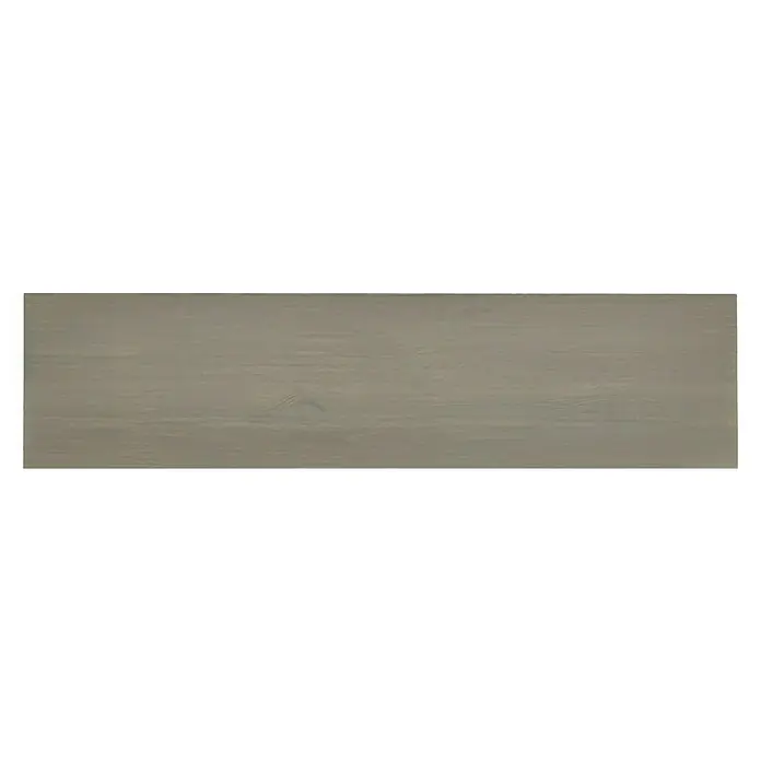 Dolle Wandboard Lite Vintage - L x B x S: 80 x 20 x 1,8 cm, Kiefer Grau - Nahaufnahme einer grauen Holzoberfläche mit subtilen Maserungen, ideal für Texturen und Hintergründe.