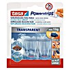 tesa Powerstrips Dekohaken (Selbstklebend, Transparent, Größe: XL, 2 Stk.)