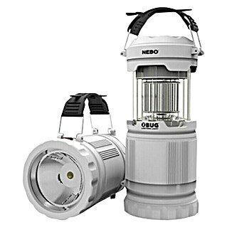 Linterna portátil LED Luz anti mosquitos (Diámetro: 3,58 cm, Gris, 120 lm - 250 lm)