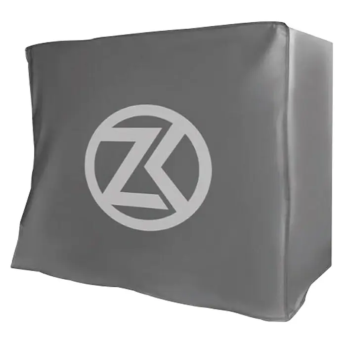 ZimaKlima Funda protectora para aires acondicionados - L x An x Al: 28 x 80 x 54 cm, Específico para: Proteger la unidad exterior - Cubierta gris con logo ZK blanco, ideal para proteger equipos y mostrar la marca. Protección versátil y duradera.