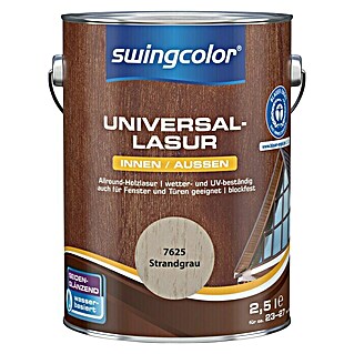 swingcolor Universal-Lasur (Strandgrau, 2,5 l, Seidenglänzend, Wasserbasiert)