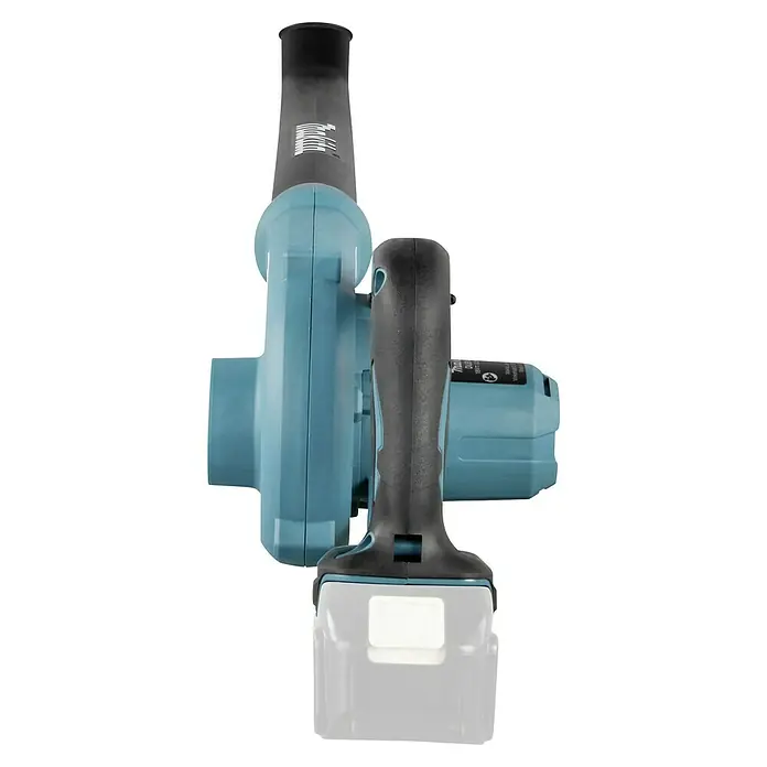 Makita LXT 18V Akku-Gebläse DUB186Z - 18 V, Ohne Akku, Li-Ionen, Blasgeschwindigkeit: 68 m/s - Akkubetriebener Makita-Gebläse mit aufgesetzter Düse und Akku für kabellose Nutzung und Flexibilität bei Reinigungsarbeiten.