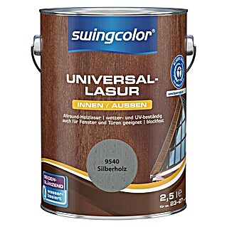 swingcolor Universal-Lasur (Silberholz, 2,5 l, Seidenglänzend, Wasserbasiert)