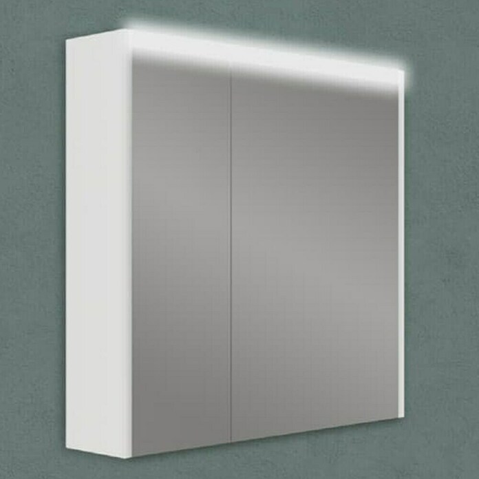 Ormarić s ogledalom Paris  (Š x V: 70 x 67 cm, Drvo, Bijele boje) | BAUHAUS