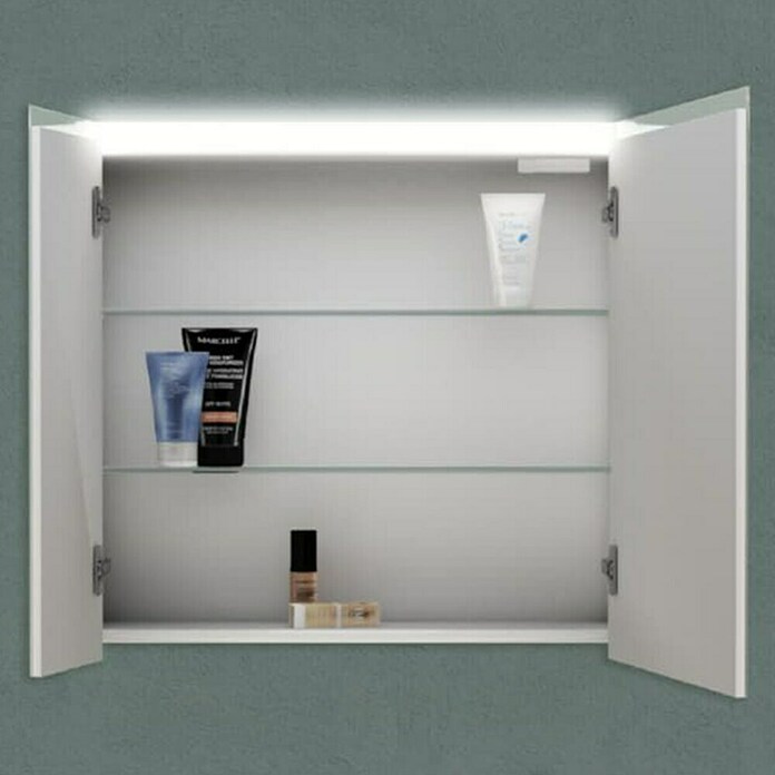 Ormarić s ogledalom Paris  (Š x V: 70 x 67 cm, Drvo, Bijele boje) | BAUHAUS