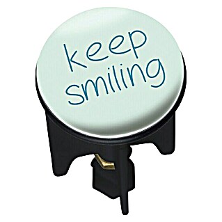 Wenko Dekorativni čep za umivaonik (Keep Smiling, Promjer: 3,9 cm)