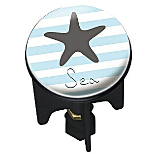 Wenko Dekorativni čep za umivaonik Starfish (morska zvijezda, Promjer: 3,9 cm)