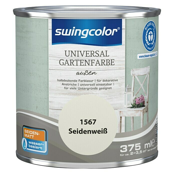 Swingcolor Universal Gartenfarbe Seidenweiss