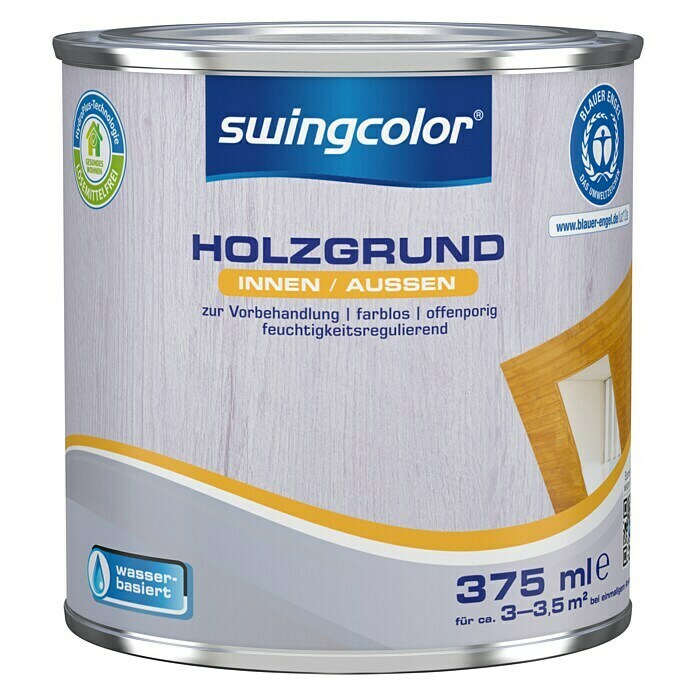 swingcolor Holzschutzfarbe (Bornholmrot, 750 ml, Seidenglänzend,  Wasserbasiert)
