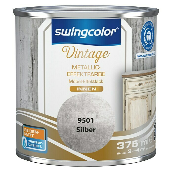 Swingcolor Vintage Möbel-Effekt Silber