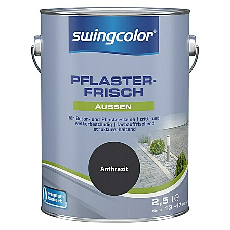 swingcolor Betonlasur Pflaster-Frisch (Anthrazit, 2,5 l)