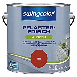 swingcolor Betonlasur Pflaster-Frisch (Rot, 4 l)