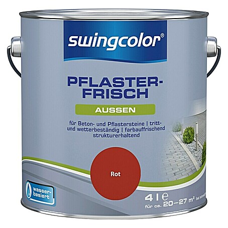 swingcolor Betonlasur Pflaster-Frisch (Rot, 4 l)