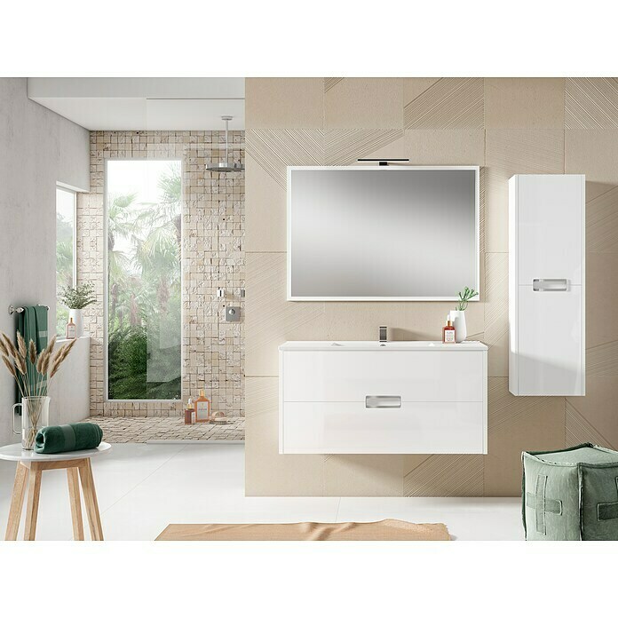 Mueble de lavabo Celia (45 x 60 x 85 cm, Blanco)