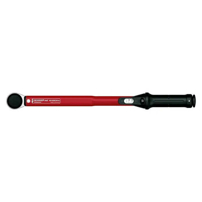Gedore Drehmomentschlüssel R68900200 - ½″ Vierkant, 40 Nm - 200 Nm - GEDORE red Drehmomentschlüssel, ein robustes Werkzeug für präzises Anziehen im Bereich von 40-200 Nm, ideal für Profis.