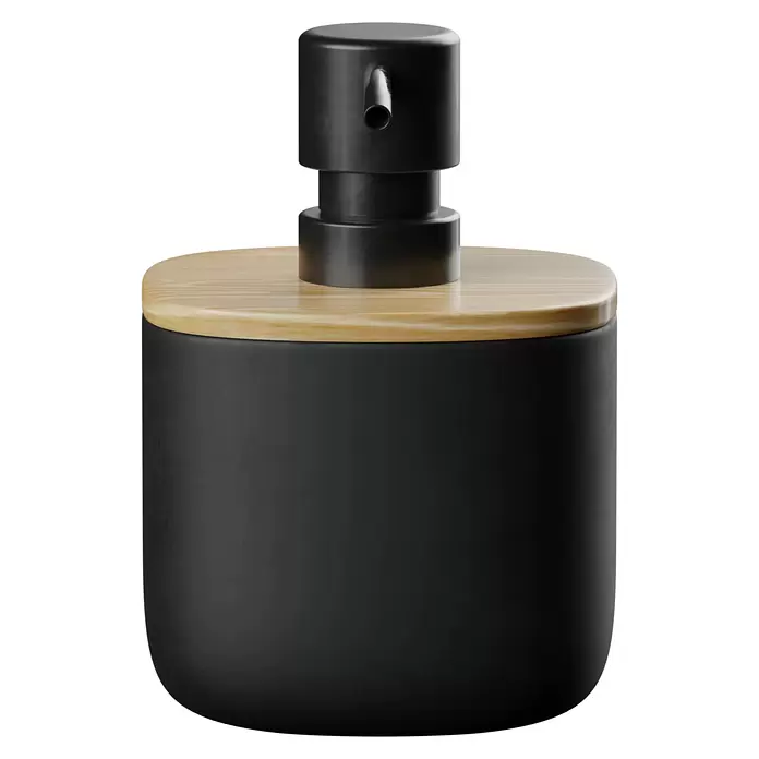 Venus Katta Dispensador de jabón - L x An x Al: 96 x 96 x 14 cm, Plástico, Negro