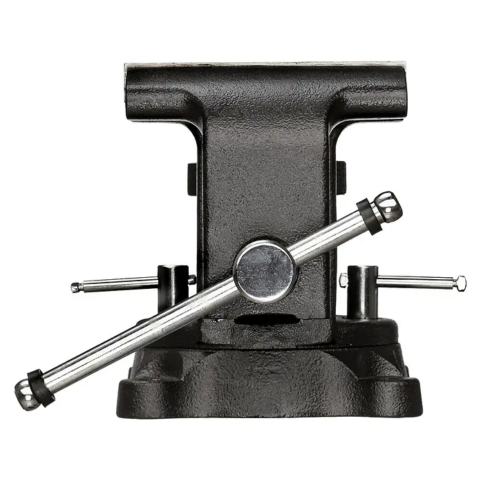 Gedore Schraubstock 411-150 - Backenbreite: 150 mm, Spannweite: 125 mm - Abgebildete schwarze Tischklemme. Ein unverzichtbares Werkzeug für sicheren Halt bei verschiedenen Projekten.
