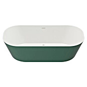 Camargue Freistehende Badewanne Torino (L x B: 170 x 80 cm, Sanitäracryl, Grün/Weiß) | BAUHAUS