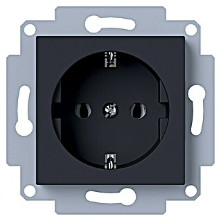 Voltomat RIO Stopcontact (16 A, Zwart, Enkelvoudig, Kunststof, Inbouw)