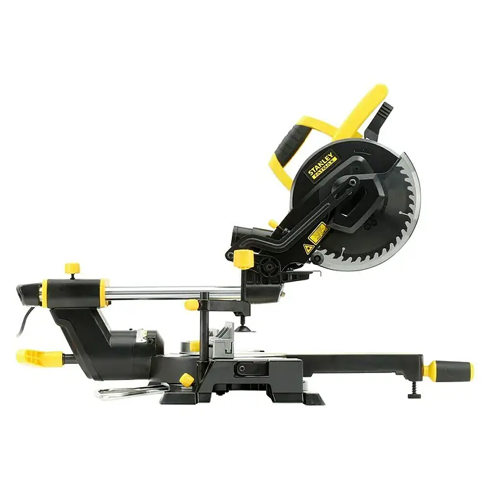 Stanley FatMax Kapp- & Gehrungssäge FME721-QS - 1.500 W, Durchmesser Sägeblatt: 216 mm, Leerlaufdrehzahl: 0 U/min - 5.000 U/min - Stanley FATMAX FME721-QS Kapp- und Gehrungssäge für präzise Schnitte in Holz, Kunststoff und Aluminium. Robust und vielseitig für Profis und Heimwerker.