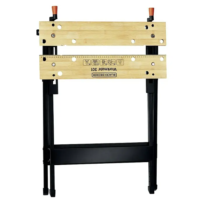 Black+Decker Werkbank Workmate® 301 - Belastbarkeit: 160 kg - Abbildung einer Black+Decker Workmate 301 Werkbank, die sich ideal für Heimwerker eignet und Stabilität bietet.