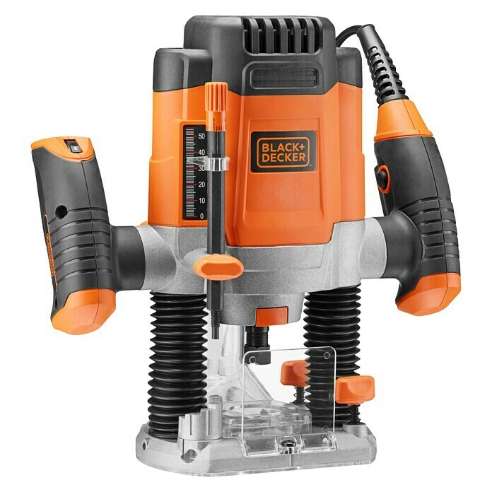 Black+Decker Oberfräse KW1200E-QS1.200 W, 55 mm Diagonal View