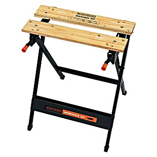 Black+Decker Werkbank Workmate® 301 (Traglast: 160 kg, Maße zusammengeklappt: 63 x 89 x 13 cm)