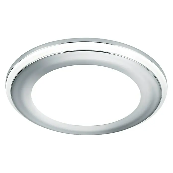 Trio Leuchten LED-Einbauleuchte rund AURA - 5 W, Ø x H: 82 x 4 cm, Chrom, Warmweiß - Deckenleuchte mit Chromrand und hellem, diffusem Licht für eine moderne und stilvolle Beleuchtung in jedem Raum.