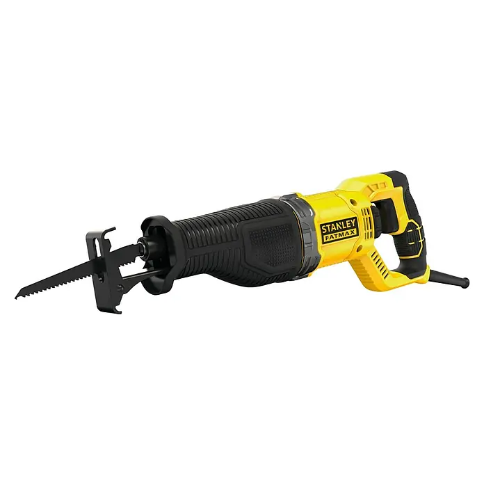 Stanley FatMax Säbelsäge FME360-QS - 900 W, Hublänge: 28 mm - Stanley Fatmax Säbelsäge in Gelb und Schwarz, ideal für vielfältige Sägearbeiten im Haus und Garten. Robust und leistungsstark.