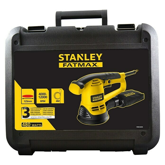 Stanley FatMax Exzenterschleifer-Set FME440K-QS480 W Front View