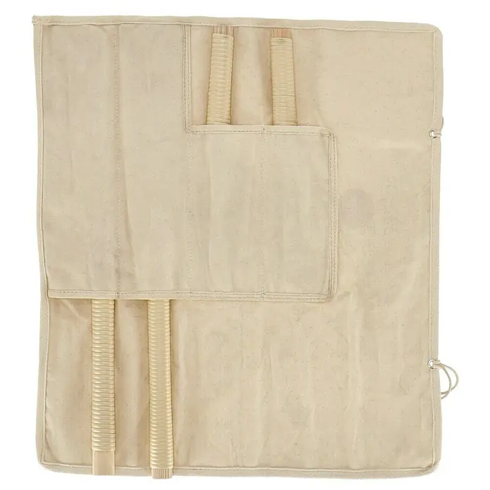 Wisent Japansägen-Set - 4 -tlg. - Stabtasche aus robustem Canvas, ideal für den sicheren Transport und die Aufbewahrung von Trainingswaffen und Stäben. Praktisches Design mit Fächern.